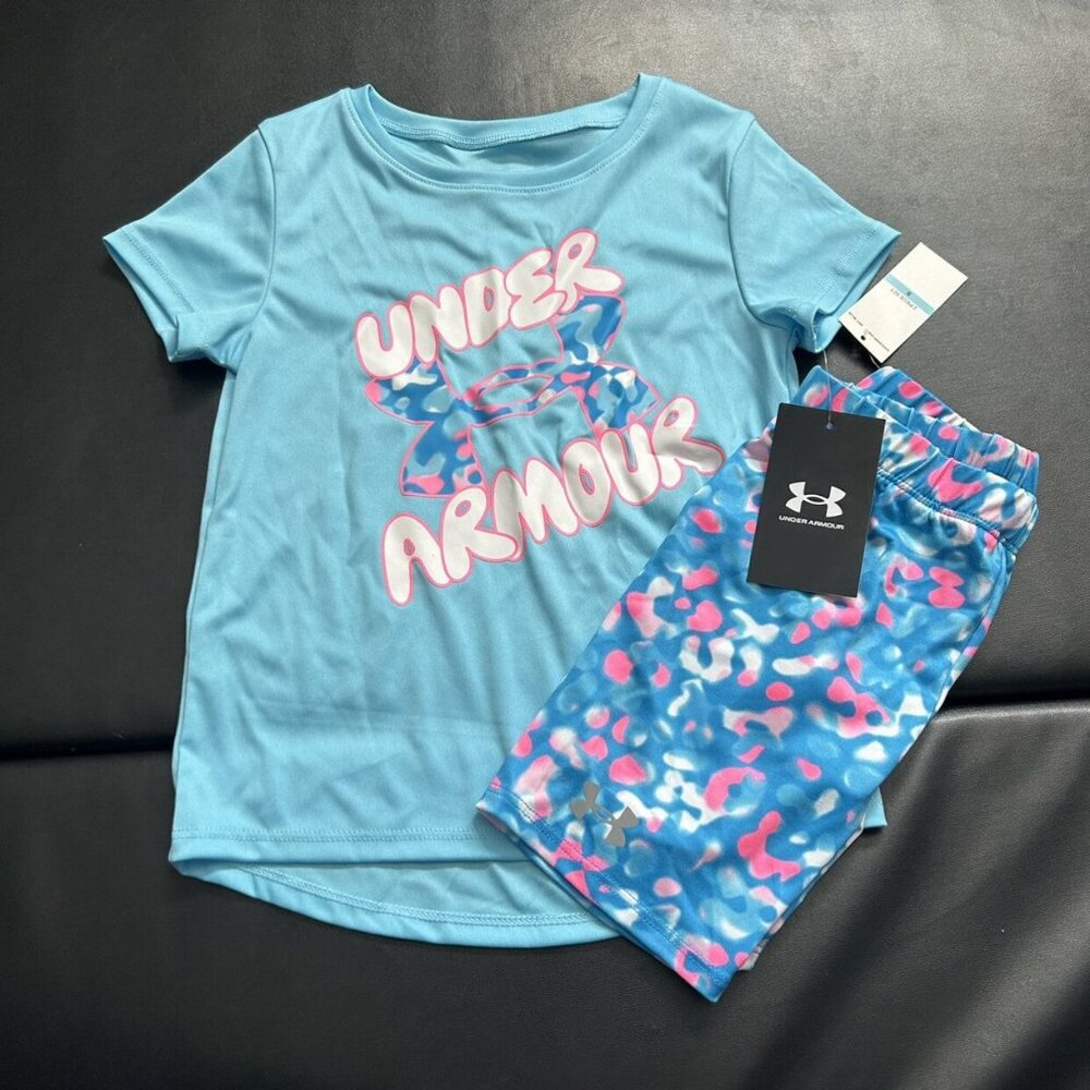 NWT Under Armour Athletic Set Girls Size 5